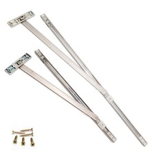 uPVC Door Restrictor Arm 90 & 135 Degree Stainless Steel Stay Open Hold Double