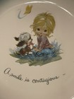 Vintage Gigi & Puppy American Greetings Collector's Plate A SMILE IS CONTAGIOUS — photo 2