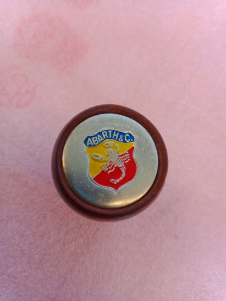 pomello cambio nos nuovo vintage in legno per Abarth Fiat 595 695 850 1000 etc Foto 2 de 4