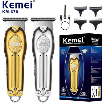 NEW Electric Men's Hair Clipper Zero Gapped Hair Trimmer USB Cordless Shaver Kit