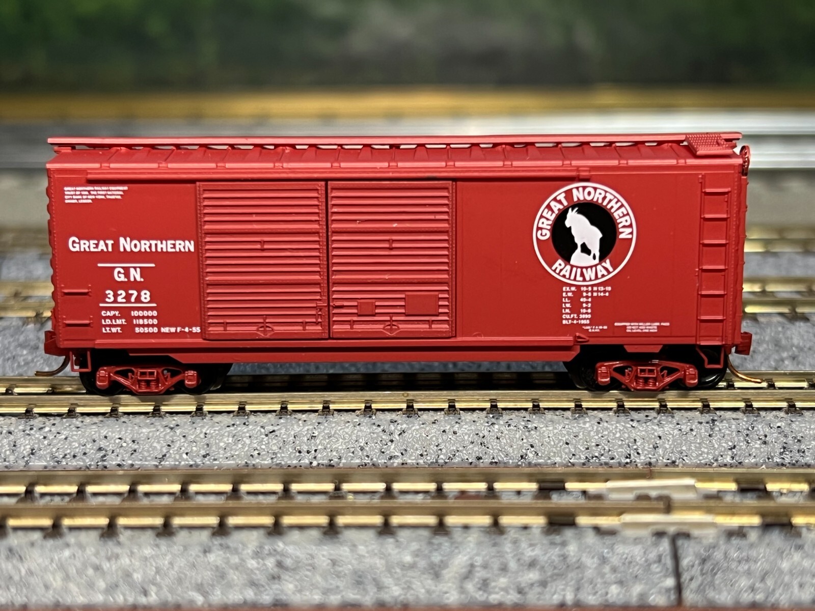 N Scale - MTL Great Northern 40\u0026#039; Double Door Boxcar GN3278 N7059 | eBay
