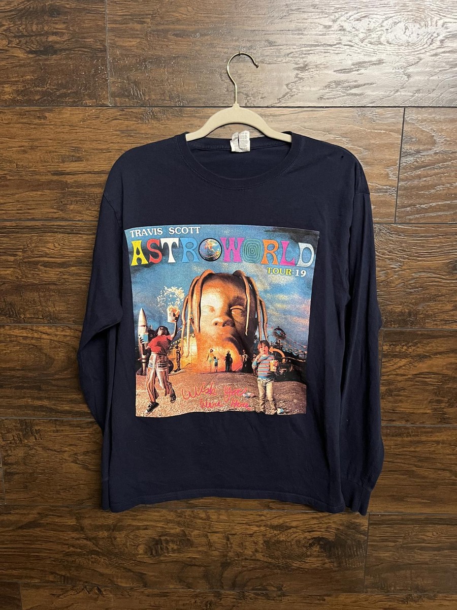 Tシャツ・カットソー Travis Scott Astroworld Tour L/S Tee Travis Scott Astroworld 2019 Long Sleeve T-shirt - M | eBay