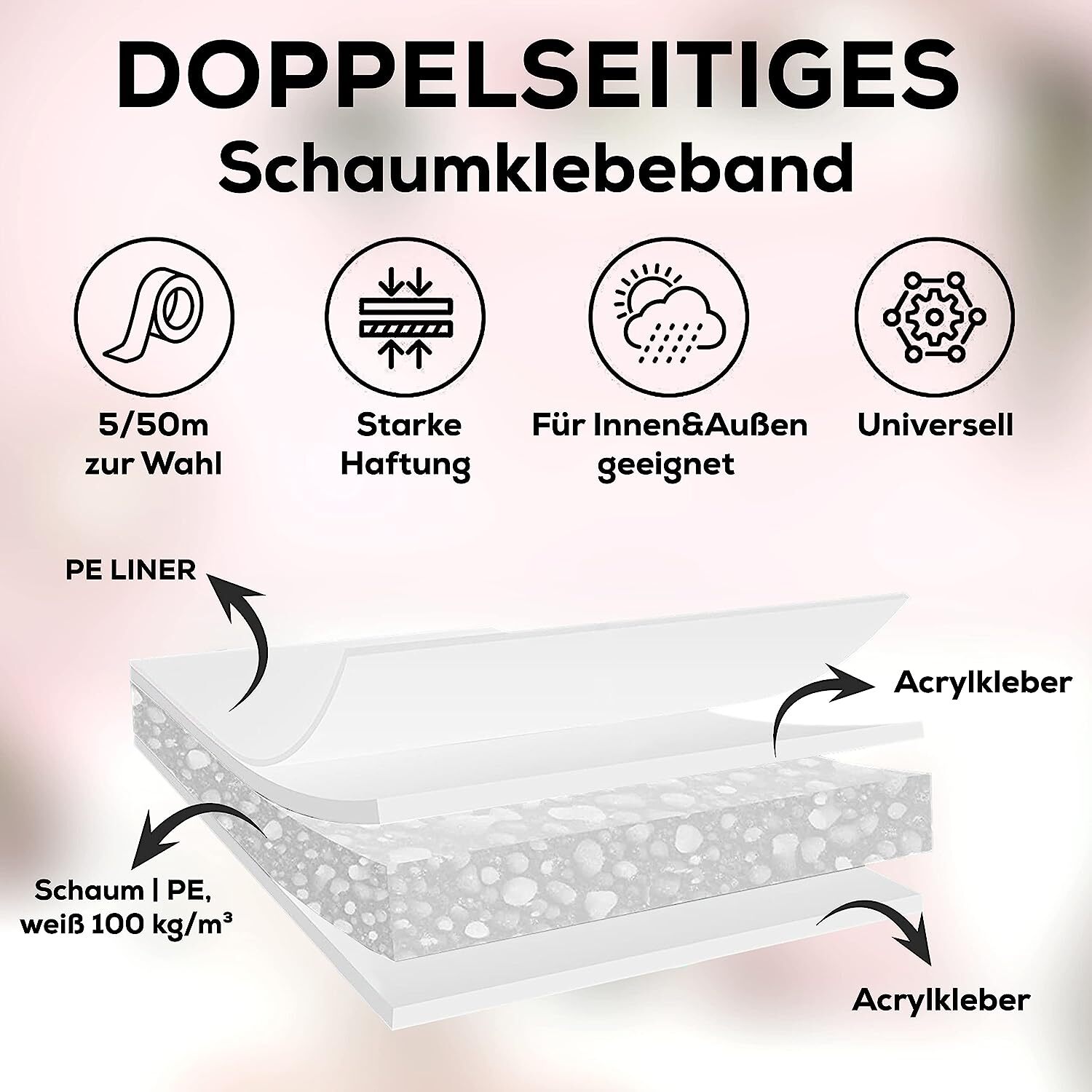 Haarverlängerungs-Klebeband – 30 Blätter (120 Stück), Extra Stark, Wasserdicht, 7.6 X 2.2 Cm