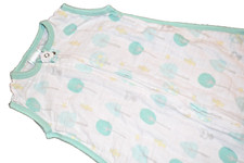 H1 0-6M SWADDLE DESIGNS Trees Animals Muslin zzZipMe Sleep Sack Wearable Blanket