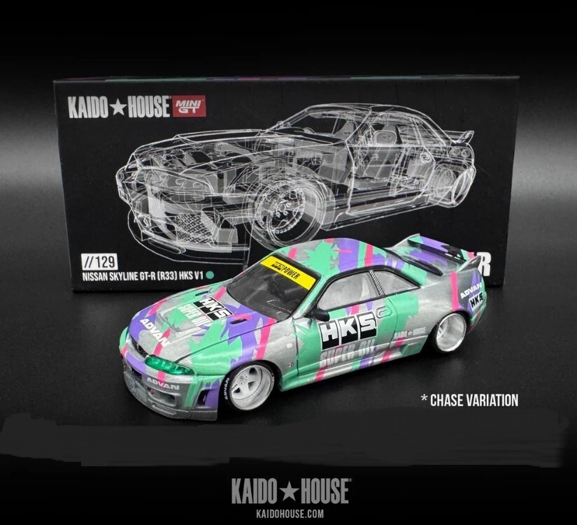 Chase! Mini GT x Kaido House 1:64 Nissan Skyline GT-R R33 Chase! Mini GT x Kaido House 1:64 Nissan Skyline GT-R R33