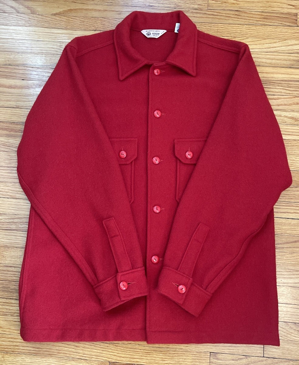 Vintage 70s Size 44 Boy Scouts America BSA Official Wool Jacket