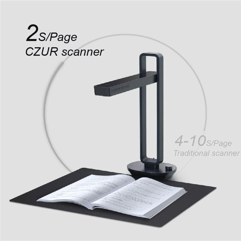 CZUR Aura Pro Portable Foldable Smart OCR Book Document Scanner Lamp for Win Mac - Image 4 of 4