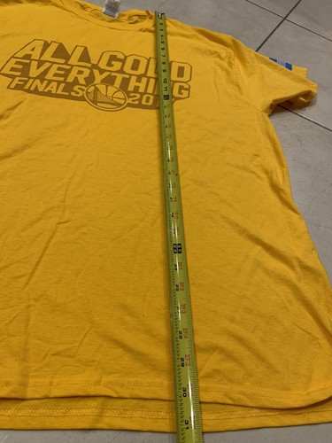 Golden State Warriors ALL GOLD EVERYTHING 2017 NBA Finals Shirt Size XL - Picture 8 of 9