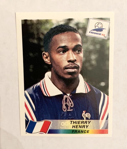 🔥THIERRY HENRY🔥 ROOKIE WORLD CUP #172 France 98 Panini Stickers INVEST HOF