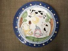 Mesa International Stoneware Cow Jumping Over The Moon 8.5" Plate
