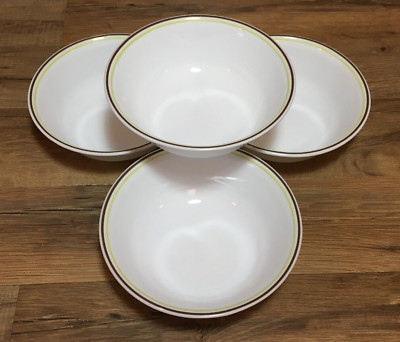 SET OF 4 - CORNING CORELLE - SQUARED - 6 1/4'' SOUP CEREAL SALAD BOWLS