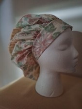 Christmas Pastel Poinsettia Medical Scrub Surgical Hat SIZES MEDIUM