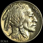 1935-D/D BUFFALO NICKEL VERY CHOICE AU (BN149)