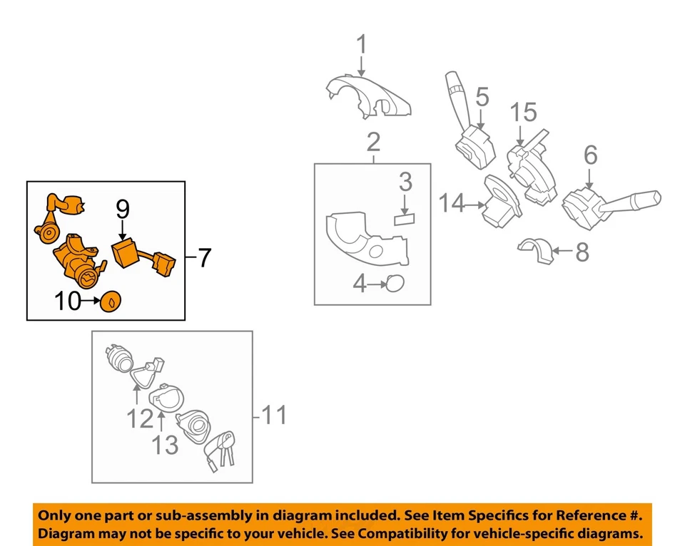 Interruptor de encendido usado se adapta a: Hyundai Elantra Sdn AT Grado A 2010 Foto 3 de 4
