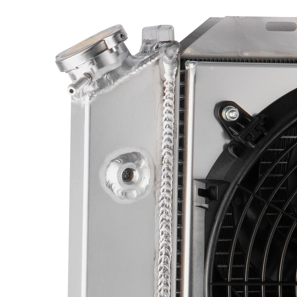 3Row Aluminum Radiator Shroud Fan For 79-1993 Ford Mustang Lincoln Mark VII 5.8L - Изображение 4 из 4