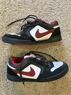Nike Skeet Skateboarding Shoes Red Black White Men’s 13