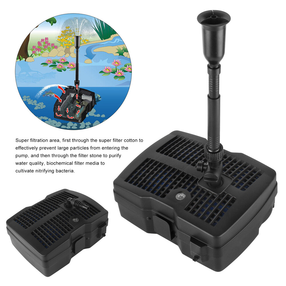 Teichpumpe Mit Filter Und Uv Lampe Teichpumpe Wasserklärer Teichklärer UV UV-C Lampe & Filter