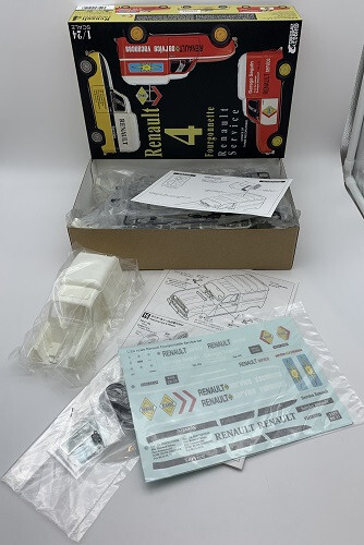 Renault 4 Fourgonnette Renault Service EBBRO-Bausatz Maßstab 1:24 NEU OVP - Bild 2 von 3