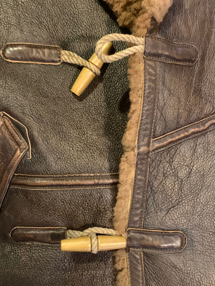 Bnwts RRL Ralph Lauren Mens Leather-Trim Shearling Coat Sz Bnwts RRL Ralph Lauren Mens Leather-Trim Shearling Coat Sz
