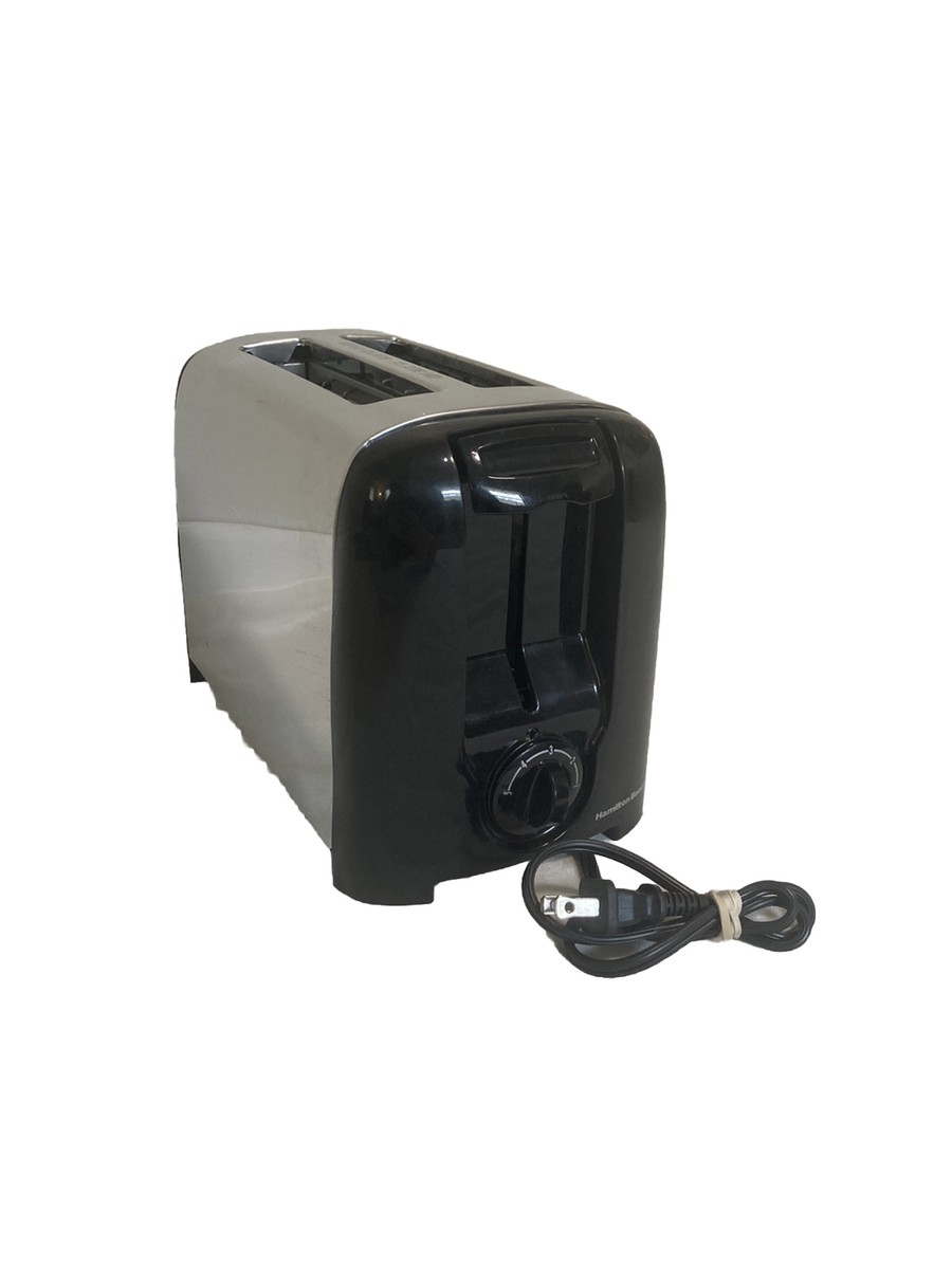 Hamilton Beach Two-slice Toaster, Stainless Steel/Black Plastic