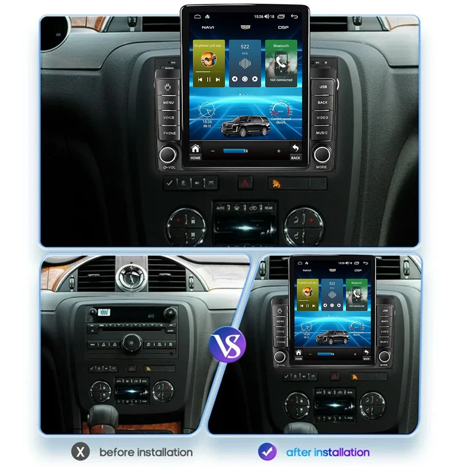 Radio GPS estéreo para automóvil Apple Carplay Android 13 para Chevrolet Avalanche 2007-2012 Foto 2 de 4