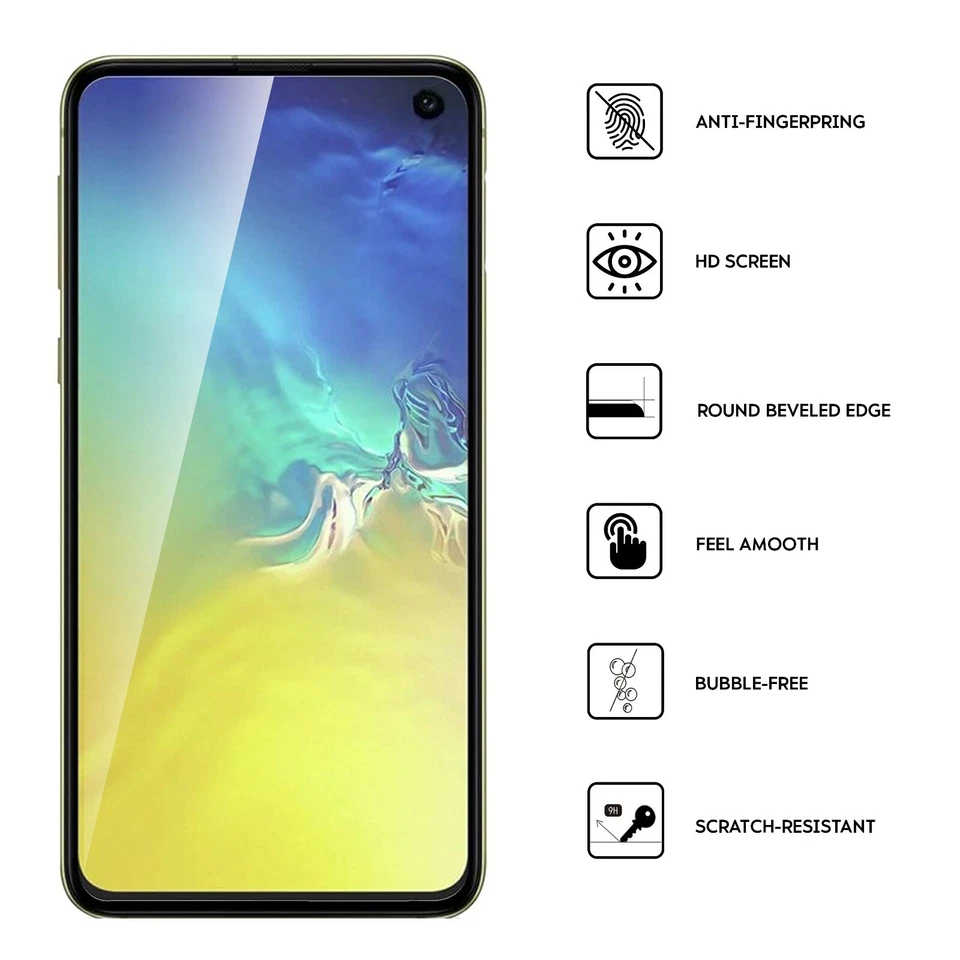 2 X PELLICOLA VETRO TEMPERATO PER Samsung Galaxy S10e  Trasparente - Immagine 2 di 2