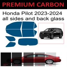 Premium Carbon Window Tint fits Honda Pilot 2023-2024 precut tint