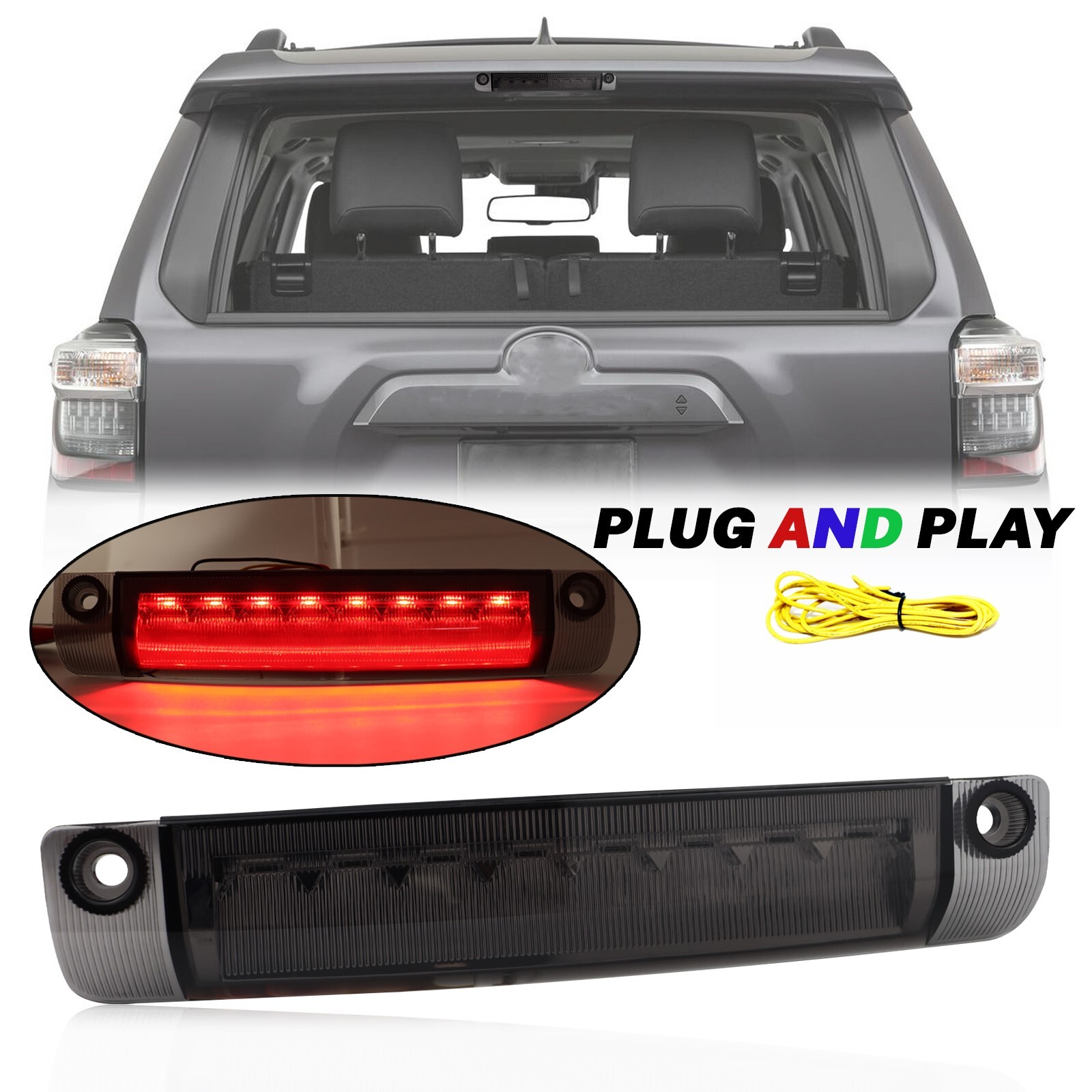 LED 3rd Third Brake Light For Toyota 4Runner Prius Highlander Sienna ...