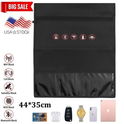 17 * 13in Faraday Bag RFID Signal Blocking Shielding Pouch Large Laptop Case Bag