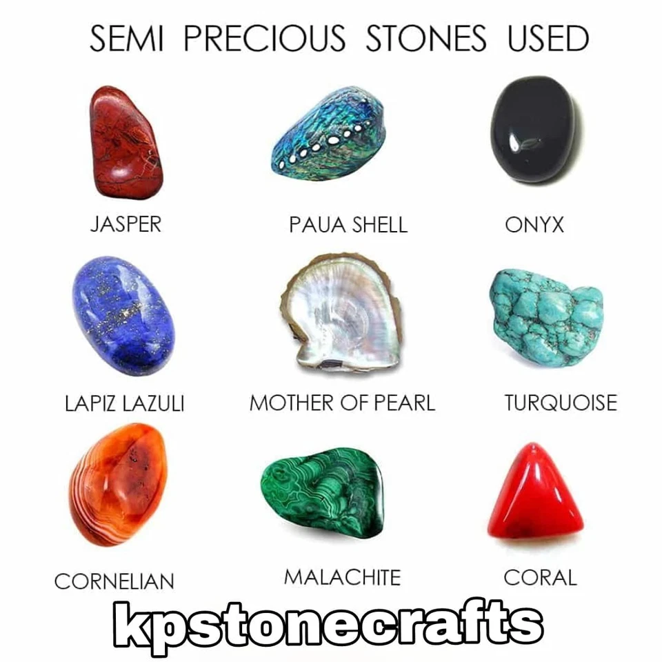 Handcrafted White Marble Inlay Tabletop 24"x18" – Mother of Pearl & Cornelian - Image 4 of 4