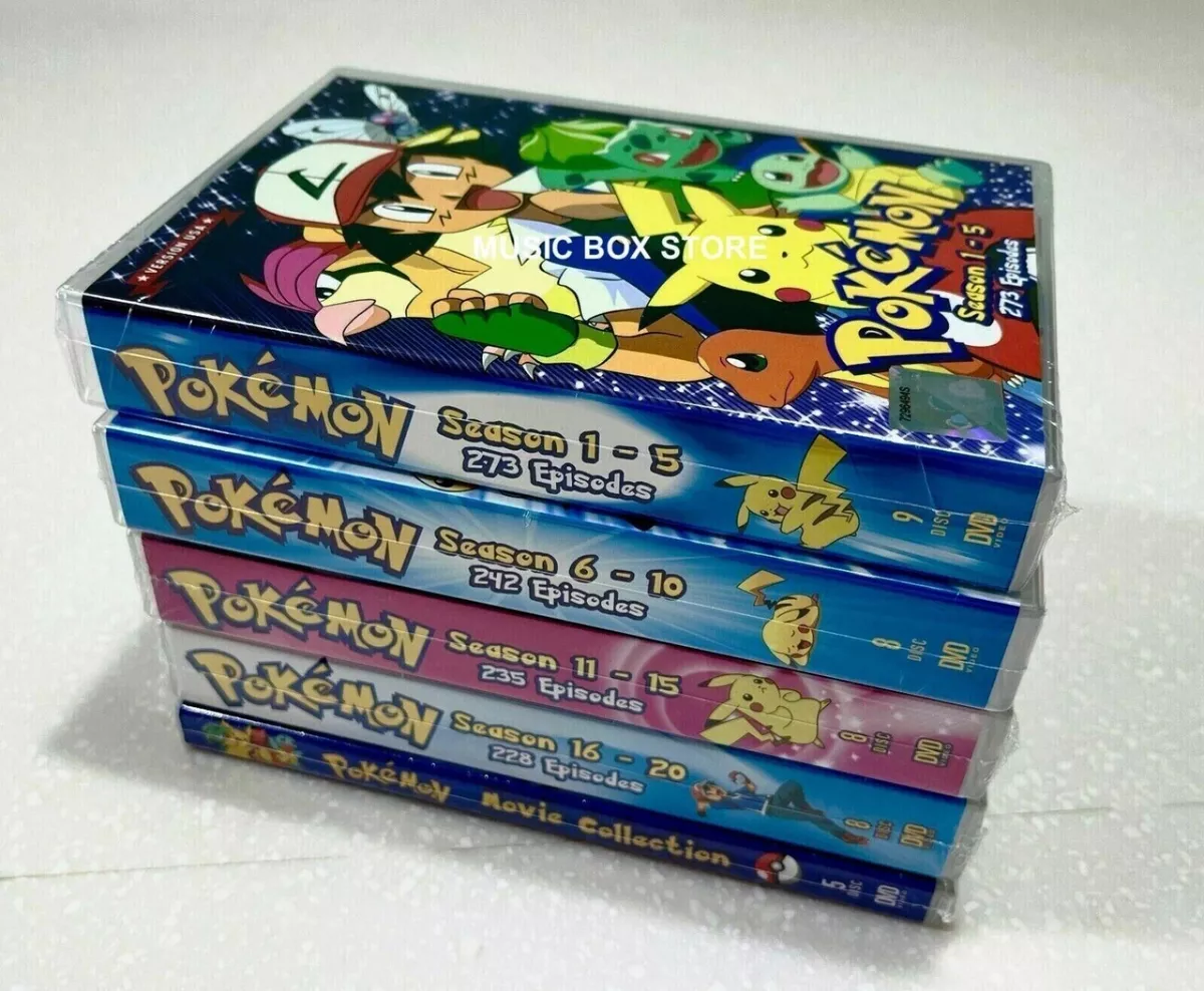 POKEMON SERIES (Season 1 - 20) DVD All Region USA English Version