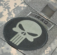 US AFSOC TACP JTAC COMBAT CONTROL DEATH on CALL vêlkrö 2-PC: IRAQ OD TAB + SKULL