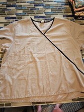 Cherokee Workwear Unisex Light Gray Scrub Top Size Xl