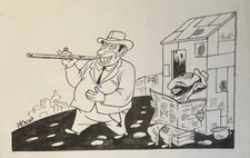 JOSE CECILIO HERNANDEZ CARDENAS. Drawing. Signed. Contemporary Art. Cuban Art