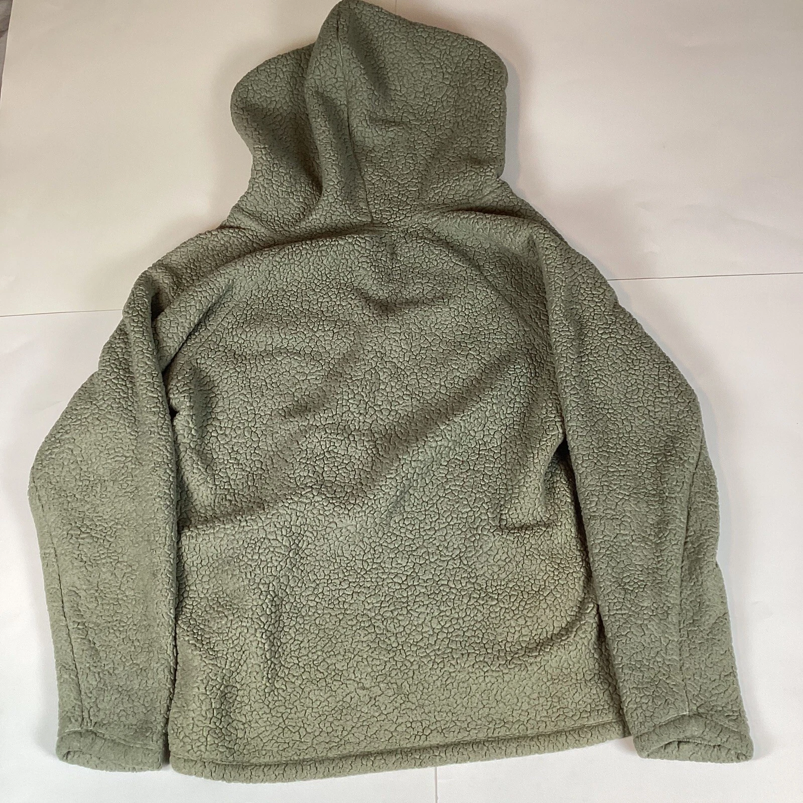 UNDERCOVER Victorias Secret ROSA donna sherpa pullover felpa con cappuccio giacca 1 4 zip media M morbida