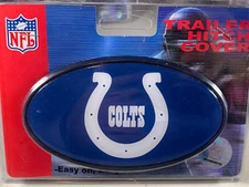 New Indianapolis Colts Trailer Hitch Cover 2" Receiver ABS Plastic NFL 6"x3.5"
