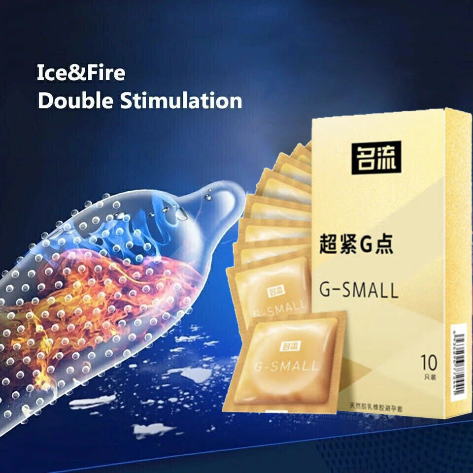 10-50PC Small Size Tight Condoms Ultra Thin Latex Condom Men Products 45MM Spike - Image 3 of 4