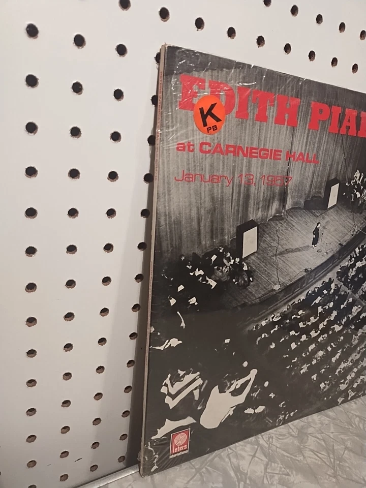 Edith Piaf At Carnegie Hall January 13, 1957 2 LP 1977 Hymne A L'amour Sealed - Image 2 of 4