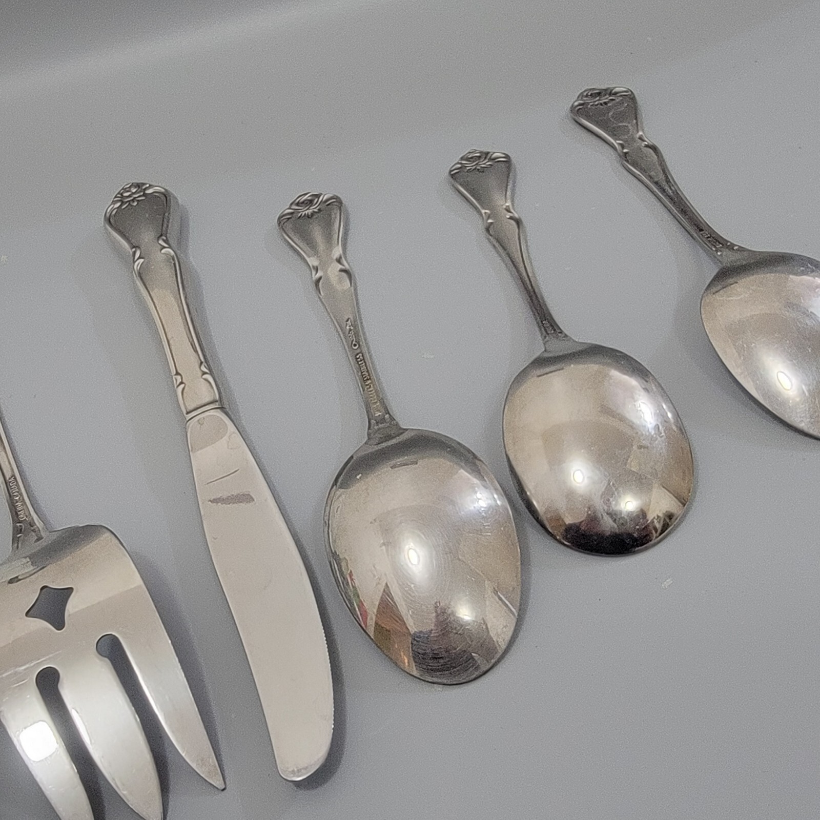 True Silverware Oneida ARBOR TRUE ROSE Stainless Flatware USA Silverware UCHOOSE 1604 ...