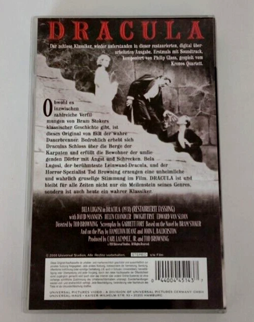 Dracula - The Classic Collection - Universal - 1931 / 2000 - VHS Kassette - Bild 2 von 4