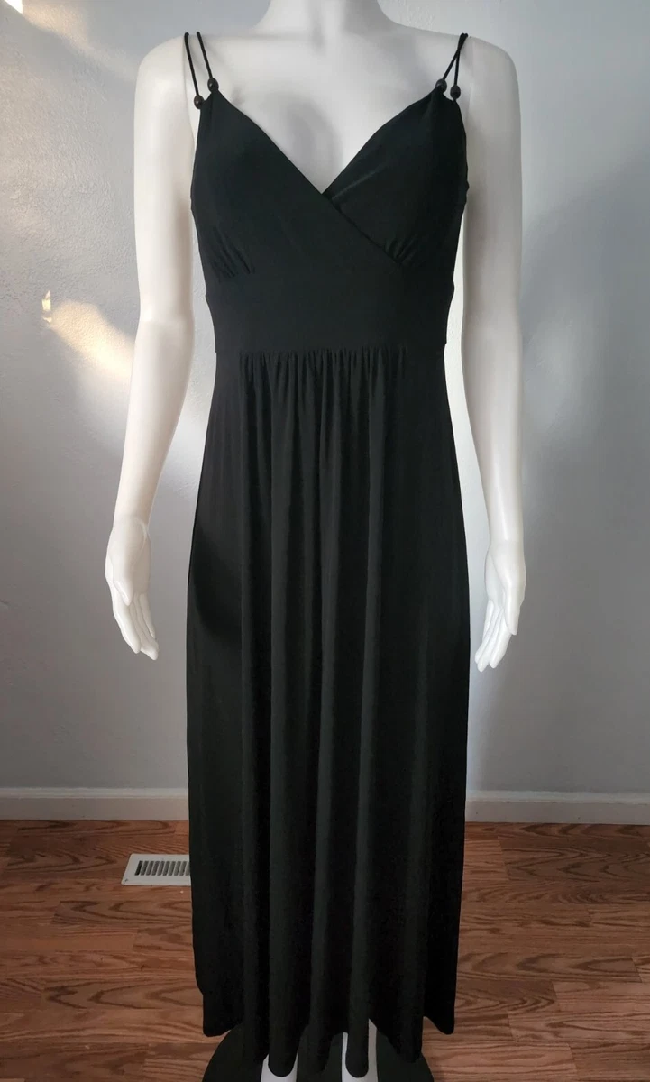 American Living Women's Size 6 Dress Maxi Dress Stretch Black