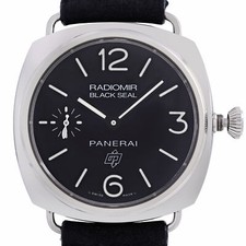 Panerai Radiomir Black Seal Steel Black Dial Hand Wind Mens Watch PAM00380 2