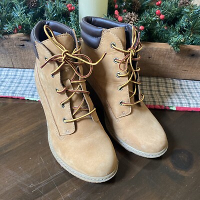 Timberland Women's 8251A Amston Wedge Boots Shoes Wheat