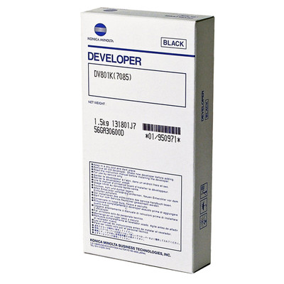 Konica Minolta 7085 Black DEVELOPER (1,000,000 Yield), 1-1,500 GR BAG (6/CTN)
