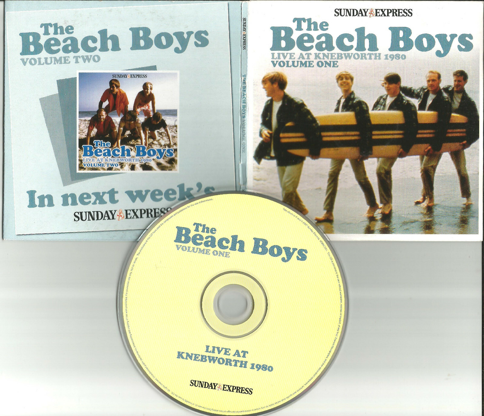 Brian Wilson BEACH BOYS Rare LIVE CARD SLEEVE UK NEWSPAPER PROMO CD USA seller