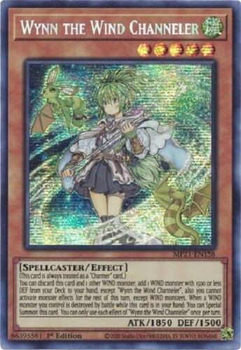 Wynn the Wind Channeler - MP21-EN158 Prismatic Secret Rare Ancient Battles - Photo 1/1