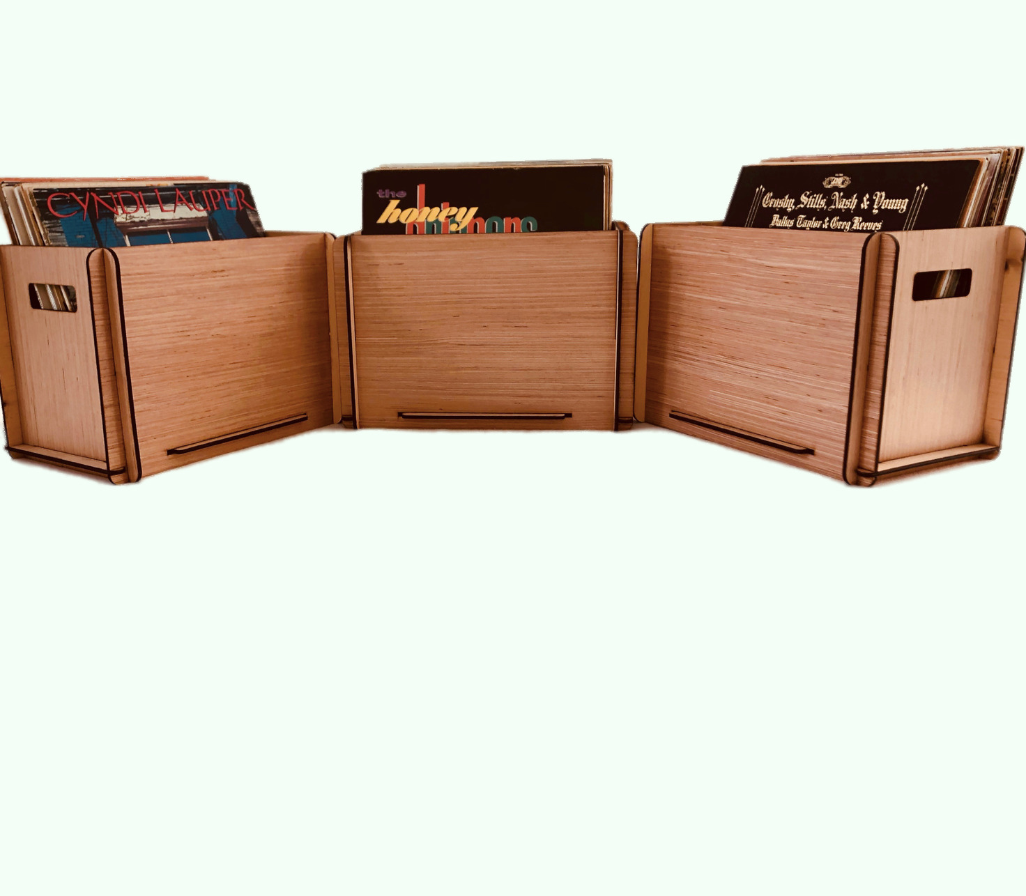 Three Romany House Vinyl Record Storage Crates - For the Serious Collector