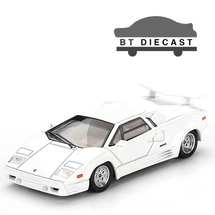 MINI GT 25th ANNIVERSARY LAMBORGHINI COUNTACH 1/64 DIECAST WHITE