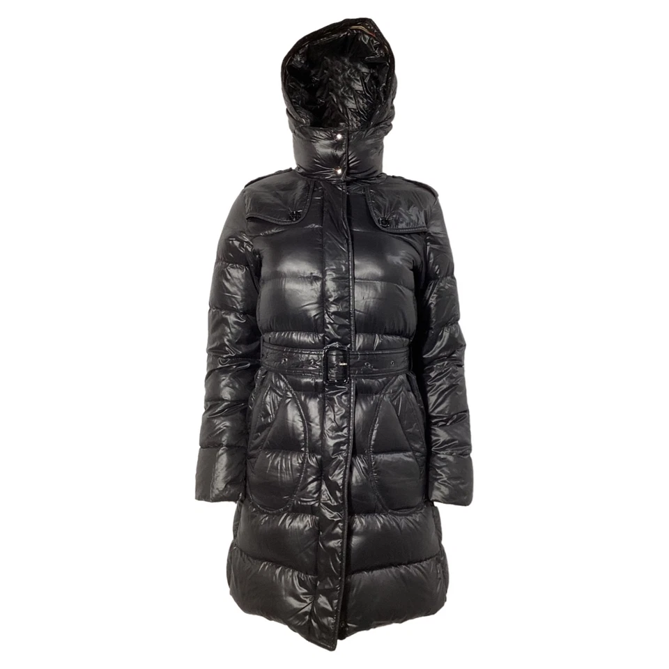 Burberry London Puffer Coat In Nylon Women Black Size 34