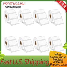 8x Compatible for Dymo 30334 2-1/4"x1-1/4"Address Shipping Label,1000Labels/Roll